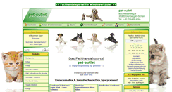 Desktop Screenshot of pet-outlet.de