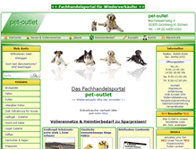 Tablet Screenshot of pet-outlet.de